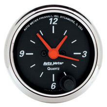 Laden Sie das Bild in den Galerie-Viewer, Autometer Designer Black 2-1/16in Analog 12 Hour Clock