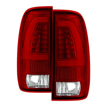 Load image into Gallery viewer, xTune Ford F150 Styleside 97-03 Light Bar LED Tail Lights - Red Clear ALT-ON-FF15097-LBLED-RC