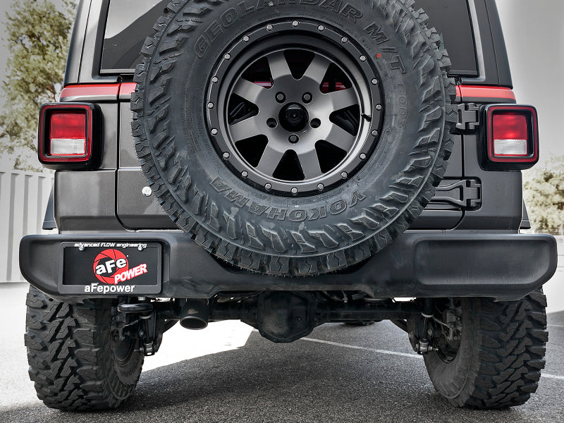 aFe MACH Force-Xp 2.5in 409SS Catback High-Tuck Exhaust 18-21 Jeep (JL) 3.6L 4-Door - Black Tip