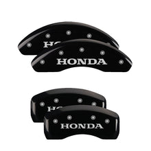 Laden Sie das Bild in den Galerie-Viewer, MGP 4 Caliper Covers Engraved Front Honda Engraved Rear Pilot/2015 Black finish silver ch