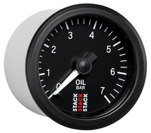 Carica l&#39;immagine nel visualizzatore di Gallery, Autometer Stack Instruments 52mm 0-7 BAR M10 (M) Mechanical Oil Pressure Gauge - Black