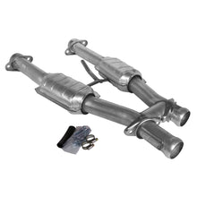 Laden Sie das Bild in den Galerie-Viewer, BBK 79-93 Mustang 5.0 Short Mid H Pipe With Catalytic Converters 2-1/2 For BBK Long Tube Headers