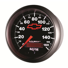 Carica l&#39;immagine nel visualizzatore di Gallery, Autometer Speedometer 3-3/8in, 0-160 MPH, Elec. Programmable - Bowtie Black