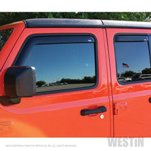 गैलरी व्यूवर में इमेज लोड करें, Westin 2018-2019 Jeep Wrangler JL Unlimited Wade In-Channel Wind Deflector 4pc - Smoke