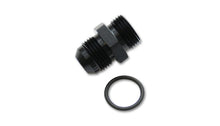 Load image into Gallery viewer, Vibrant -8AN Male Flare to 6AN ORB Male Straight Adapter w/O-Ring - Anodized Black