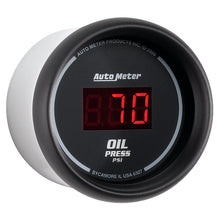 Cargar imagen en el visor de la galería, Autometer Black 0-100 psi Digital Oil Pressure Gauge