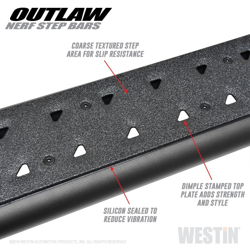 Westin 2019 Chevrolet/GMC Silverado/Sierro Crew Cab Outlaw Nerf Step Bars