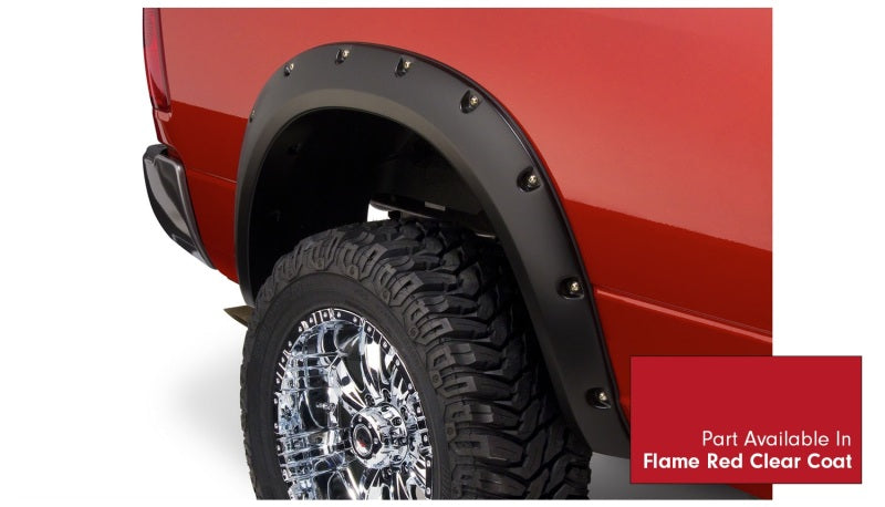 Bushwacker 16-18 Dodge Ram 2500 Fleetside Pocket Style Flares 4pc 76.3/98.3in Bed - Flame Red