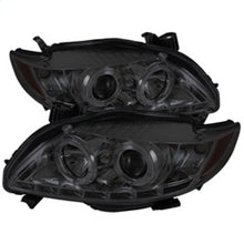 Load image into Gallery viewer, Spyder Toyota Corolla 09-10 Projector Headlights LED Halo DRL Smke High H1 Low H1 PRO-YD-TC09-DRL-SM