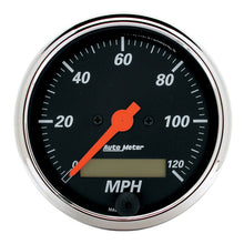 Laden Sie das Bild in den Galerie-Viewer, Autometer Designer Black 3-1/8in Electronic Programmable 120MPH Speedometer