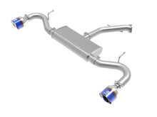 Carica l&#39;immagine nel visualizzatore di Gallery, aFe Takeda 2.5in 409 SS Axle-Back Exhaust System Blue Flame 18-20 Hyundai Elantra GT L4-1.6L(t)