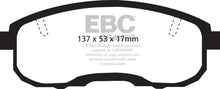 Load image into Gallery viewer, EBC 95-99 Infiniti I30 3.0 Redstuff Front Brake Pads