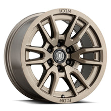 Charger l&#39;image dans la galerie, ICON Vector 6 17x8.5 6x5.5 25mm Offset 5.75in BS 95.1mm Bore Bronze Wheel