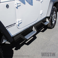 Charger l&#39;image dans la galerie, Westin 07-18 Jeep Wrangler JKU 4dr. HDX Stainless Drop Nerf Step Bars - Tex. Blk