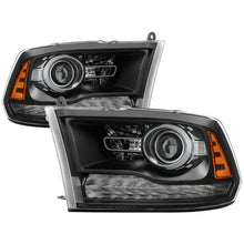 Charger l&#39;image dans la galerie, xTune Dodge Ram 13-17 ( w/ Factory Projector LED) OEM Style Headlight - Black HD-JH-DR13-OE-BK