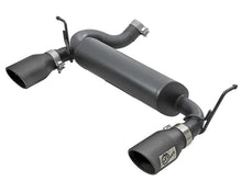 Carica l&#39;immagine nel visualizzatore di Gallery, aFe Rebel Series 2.5in 409 SS Axle-Back Exhaust w/ Black Tips 2007+ Jeep Wrangler (JK) V6 3.6L/3.8L