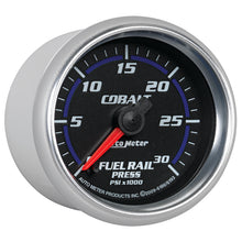 Laden Sie das Bild in den Galerie-Viewer, Autometer Cobalt 52mm 0-30,000 PSI F/S Electronic Diesel Fuel Rail Pressure Gauge (Cummins 5.9L)