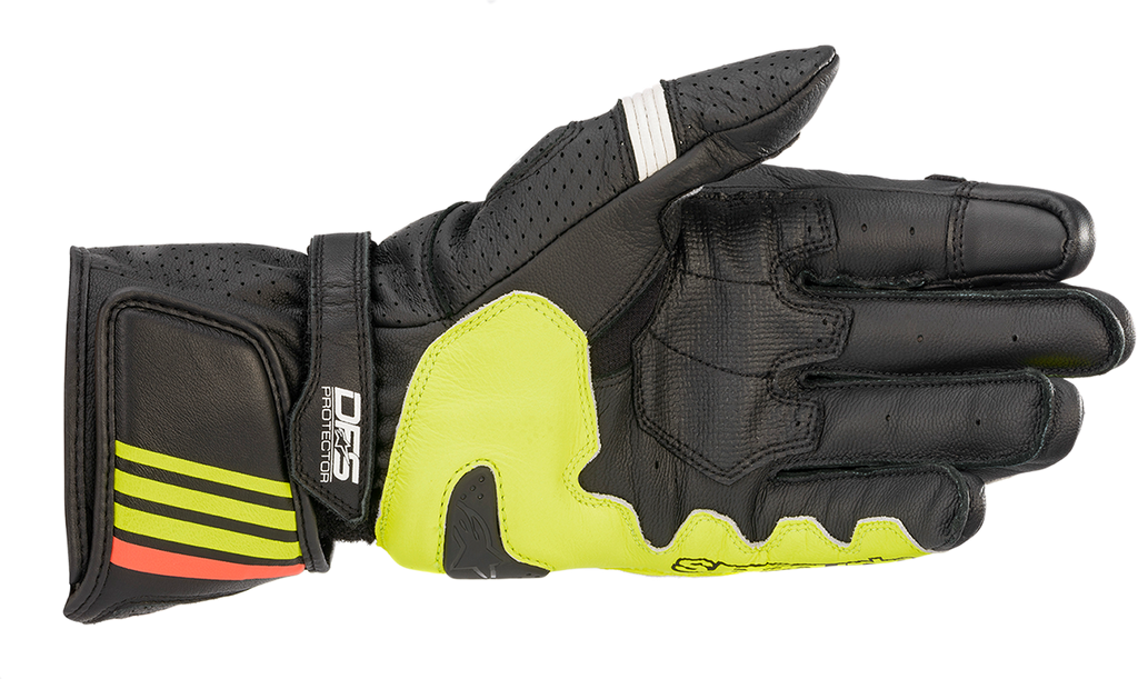 ALPINESTARS GP Plus R v2 Gloves - Black/Yellow/Red - 3XL 3556520-1538-3X