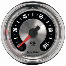 Cargar imagen en el visor de la galería, Autometer American Muscle 52mm Full Sweep Electric 0-100 PSI Oil Pressure Gauge