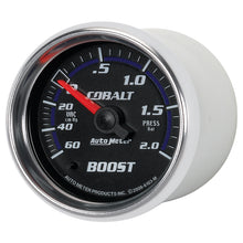 Laden Sie das Bild in den Galerie-Viewer, Autometer Cobalt 52mm 2 BAR Mechanical Boost Gauge