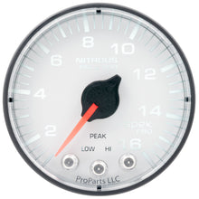 Charger l&#39;image dans la galerie, Autometer Spek-Pro 2 1/16in 1600PSI Stepper Motor w/ Peak &amp; Warn White/Black Nitrous Pressure Gauge