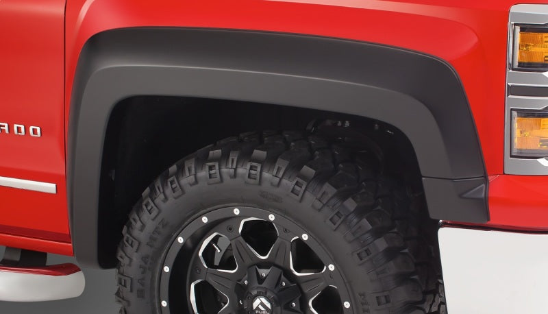 Bushwacker 2019 Chevrolet Silverado 1500 Extend-A-Fender Style Flares 2pc front 78.8in Bed-Black