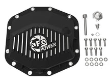 Carica l&#39;immagine nel visualizzatore di Gallery, aFe POWER 21-22 Ram 1500 TRX Hemi V8 6.2L (sc) PRO Series Rear Differential Cover Black w/ Machined