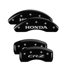 Laden Sie das Bild in den Galerie-Viewer, MGP 4 Caliper Covers Engraved Front Honda Engraved Rear Odyssey Black finish silver ch