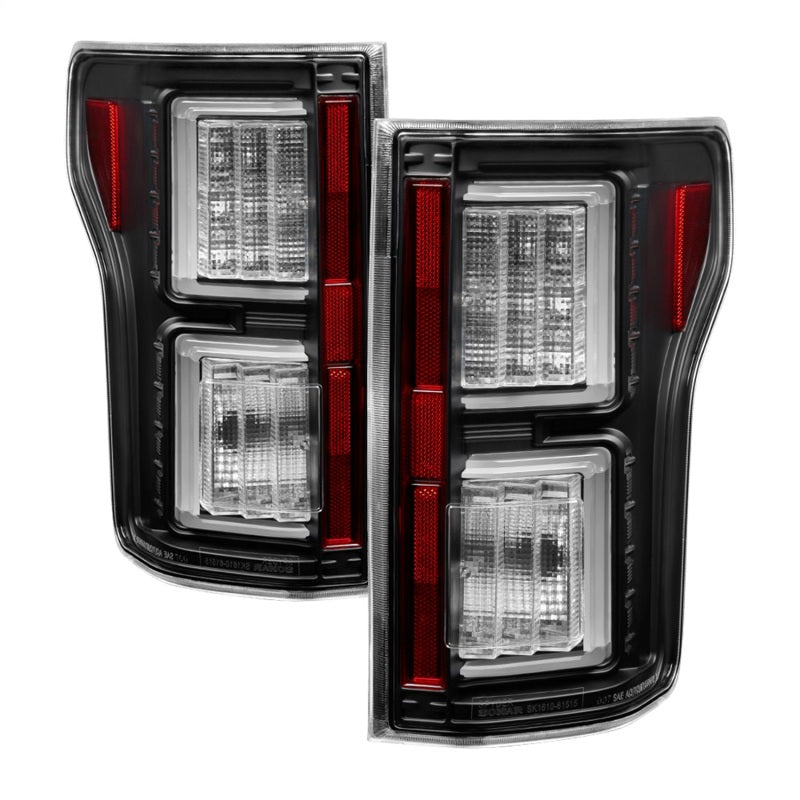 Spyder 18-19 Ford F-150 (w/Blind Spot Sensor) LED Tail Lights - Black (ALT-YD-FF15018-LED-BK)