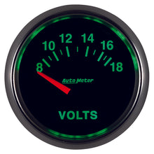 Laden Sie das Bild in den Galerie-Viewer, Autometer GS 52mm 8-18 Volts Short Sweep Electronic Voltmeter Gauge