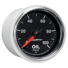 Laden Sie das Bild in den Galerie-Viewer, Autometer GS Series 2-1/16in Oil Pressure Gauge 100PSI Electric Full Sweep