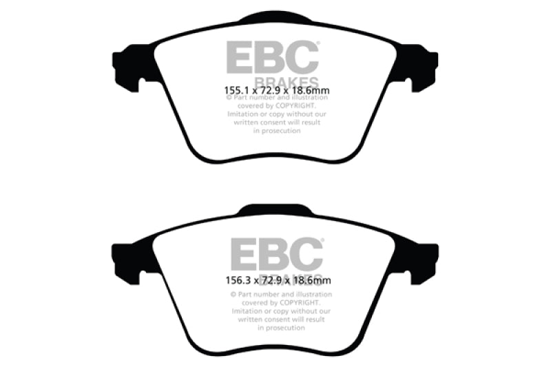 EBC 07-13 Mazda 3 2.3 Turbo Greenstuff Front Brake Pads