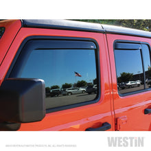 गैलरी व्यूवर में इमेज लोड करें, Westin 2018-2019 Jeep Wrangler JL Unlimited Wade In-Channel Wind Deflector 4pc - Smoke