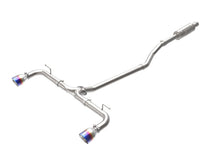 Laden Sie das Bild in den Galerie-Viewer, aFe Takeda 2-1/2in 304 SS Cat-Back Exhaust w/ Blue Flame Tips 14-18 Mazda 3 L4 2.0L/2.5L