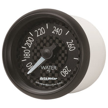 Laden Sie das Bild in den Galerie-Viewer, Autometer GT Series 52mm Mechanical 140-280 Deg F Water Temperature Gauge