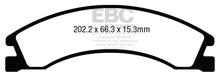 Cargar imagen en el visor de la galería, EBC 08+ Ford Econoline E150 4.6 Greenstuff Rear Brake Pads