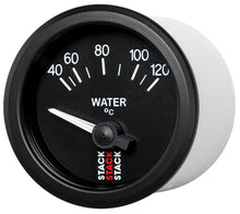 Carica l&#39;immagine nel visualizzatore di Gallery, Autometer 52mm Stack Instruments 40-120 Degree C Electric Water Temperature Gauge - Black