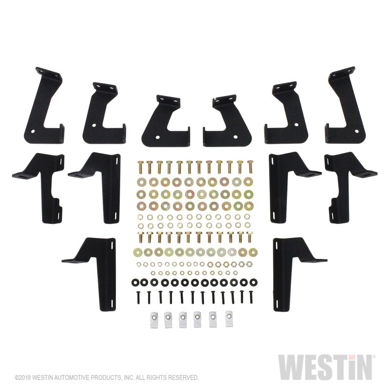 Westin 07-18 Jeep Wrangler JKU 4dr. HDX Stainless Drop Nerf Step Bars - Tex. Blk