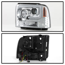 Load image into Gallery viewer, Spyder Platinum Ford F250/350/450 05-07 High-Power LED Module Proj. Headlights-Chrome (PRO-YD-FS05V2