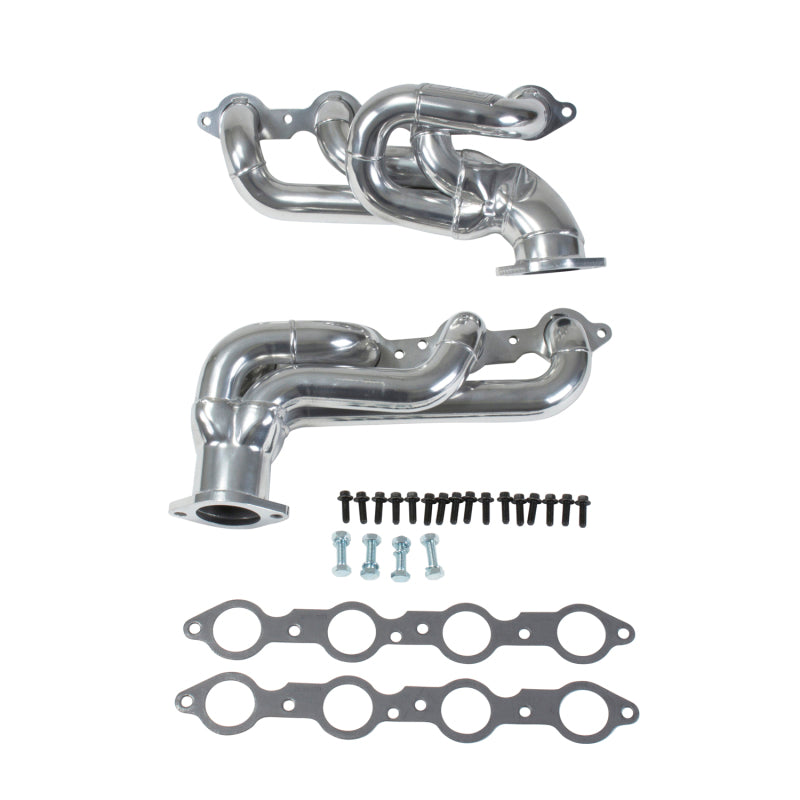 BBK 10-15 Camaro LS3 L99 Shorty Tuned Length Exhaust Headers - 1-3/4 Silver Ceramic