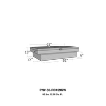 गैलरी व्यूवर में इमेज लोड करें, Westin/Brute Gull Wing Lid Mid Size / Down Size LB &amp; SB wide &amp; shallow - Aluminum