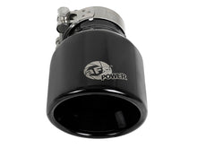 Charger l&#39;image dans la galerie, aFe MACH Force-Xp 409 SS Clamp-On Exhaust Tip 2.5in. Inlet / 4in. Outlet / 6in. L - Black