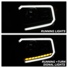 Load image into Gallery viewer, xTune 14-17? Toyota Tundra DRL LED Light Bar Proj Headlights - Black Smoke (PRO-JH-TTU14-LB-BSM)