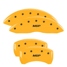 गैलरी व्यूवर में इमेज लोड करें, MGP 4 Caliper Covers Engraved Front &amp; Rear MGP Yellow finish black ch