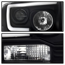 Load image into Gallery viewer, Spyder Ford F150 2005-2007 Projector Headlights - Light Bar DRL LED - Black PRO-YD-FS05V2-LB-BK