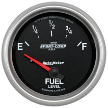 Laden Sie das Bild in den Galerie-Viewer, Autometer Sport-Comp II 2-5/8in Fuel Level Gauge