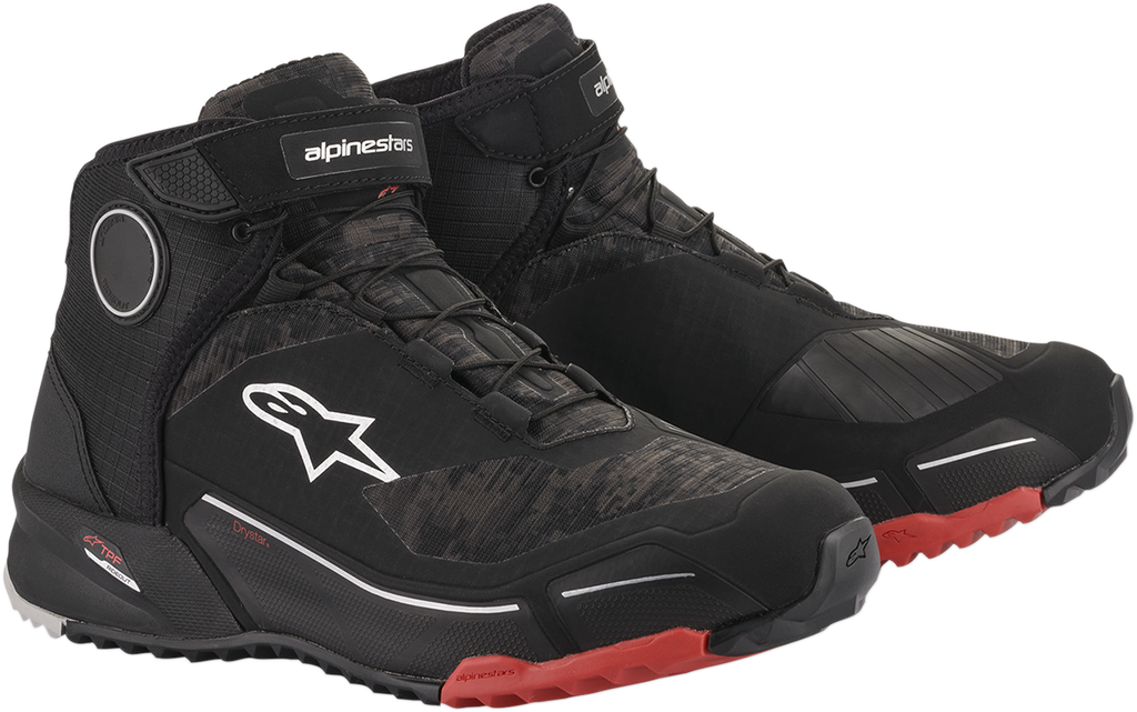 ALPINESTARS CR-X Drystar? Shoes - Black Camo/Red - US 8 26118209938