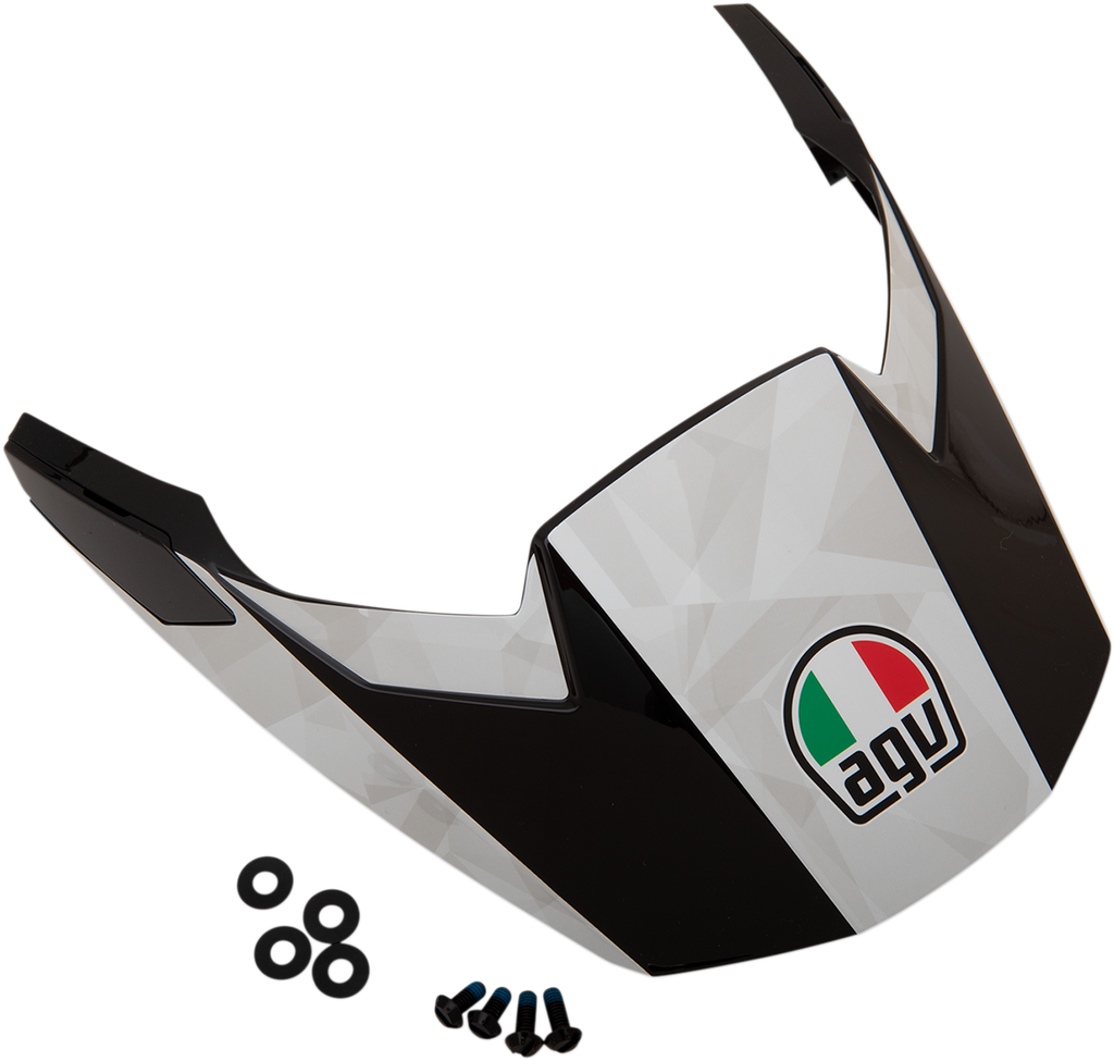 AGV AX9 Peak - Black/White/Cyan 21KIT76337005 N