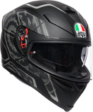 AGV K5 S Helmet - Tornado - Black/Silver - MS 210041O2MY00506