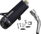 AKRAPOVIC Muffler - Black - Stainless Steel - GTS/GTV S-VE3SO9-HRSSBL